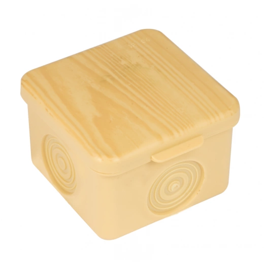 Коробка распаячная КМР-030-037 пылевлагозащ. 65х65х50 без мембранных вводов свет. дерево EKF plc-kmr-030-037-s