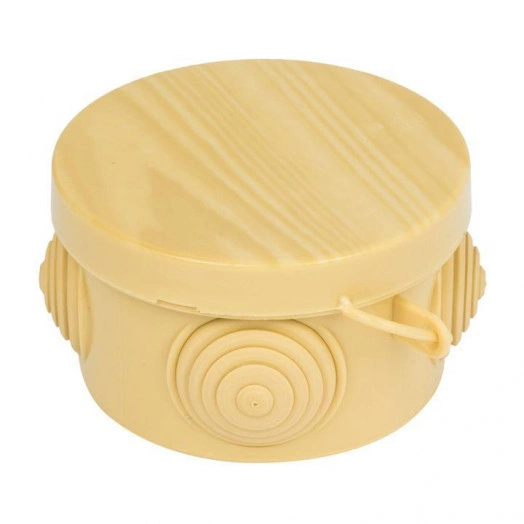 Коробка распаячная КМР-040-038 с крышкой 65х40 4 мембранных ввода IP54 свет. дерево PROxima EKF plc-kmr-040-038-s