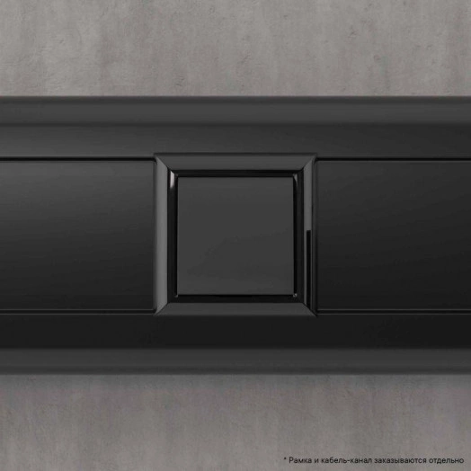 Вывод кабеля модульный Avanti 2мод. "Черный матовый" DKC 4412982