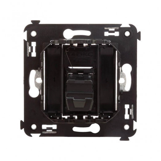 Розетка USB 2.0 1-м СП Avanti "Черный матовый" тип А-А DKC 4412403