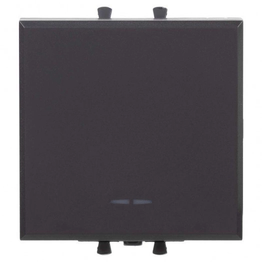 Переключатель модульный 1-кл. 2мод. Avanti "Черный матовый" DKC 4412112