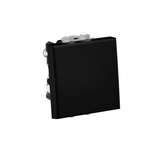 Выключатель модульный 2п 1-кл. 2мод. Avanti "Черный матовый" DKC 4412222