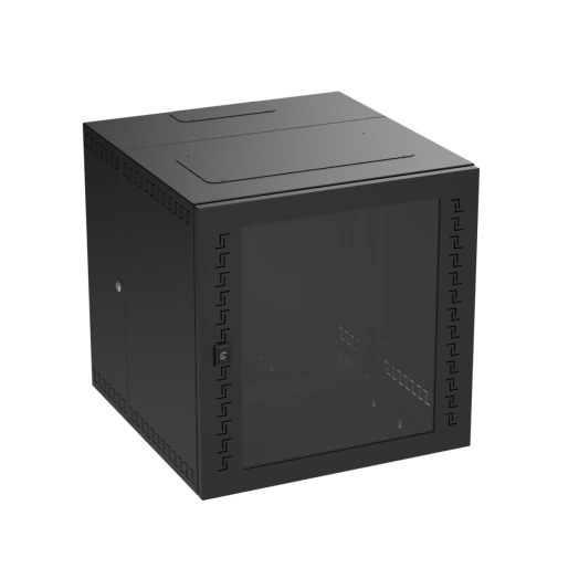 Шкаф телекоммуникационный навесной 16U (800х600х650) дверь стекло RAL9005 DKC R5STI1665GSB