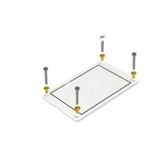 Табличка маркировочная жесткая 100х60мм поликарбонат крепление винтами бел. (уп.10шт) DKC TAR100060W