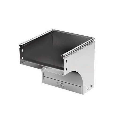 Угол для лотка вертикальный внешний 90град. 400х80 CDV 90 в компл. с крепежн. элемент. цинк-ламель DKC 37376KZL