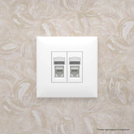 Розетка компьютерная 2-м СП Avanti "Белое облако" RJ45 кат.6 DKC 4400294