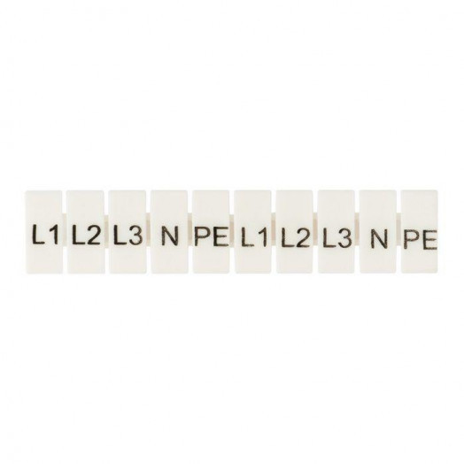 Маркеры для JXB-ST 6 с символами "L1. L2. L3. N. PE" (уп.100шт) PROxima EKF zb-st-6-L-1-3