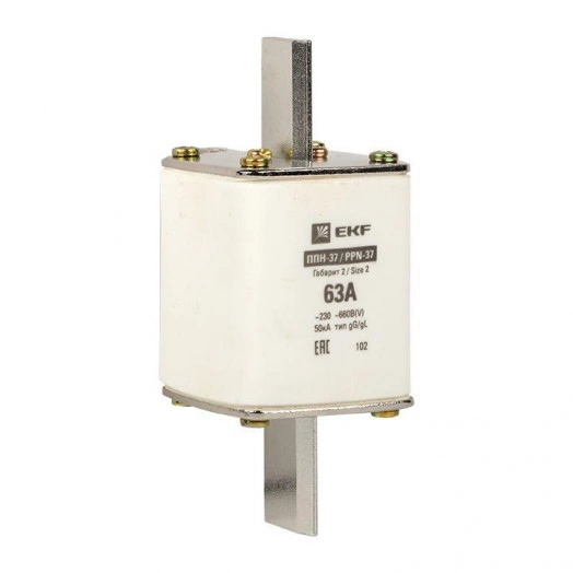 Вставка плавкая ППН-37 400/63А габарит 2 PROxima EKF fus-37/400/63