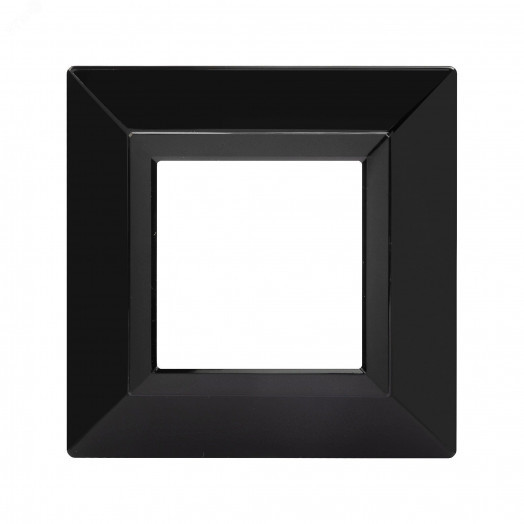 Рамка из металла, ''Avanti'', черная, 2 модуля