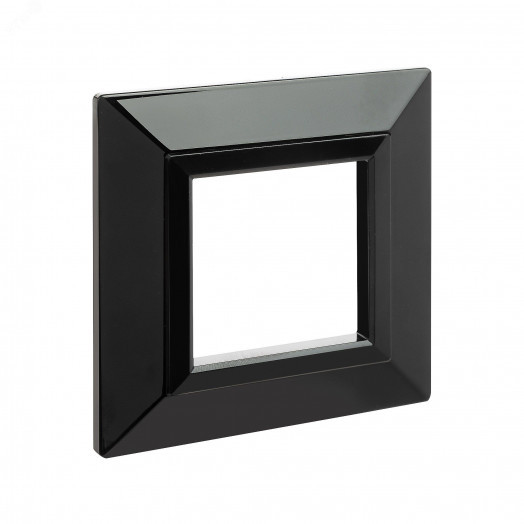 Рамка из металла, ''Avanti'', черная, 2 модуля