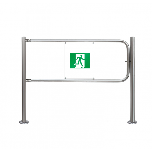 Створка поворотная -BH02 1-17 в комплекте со стопорным механизмом для механической поворотной секции с заполнением с пиктограммами, ширина прохода 1200 мм