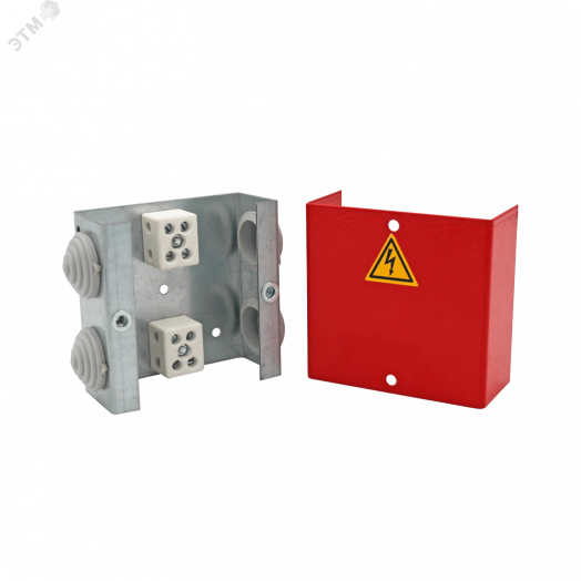 Коробка распределительная огнестойкая КРОПС-ST1, IP41, габаритные размеры 80х80х35 мм, для кабелей сечением до 6 мм2, 4 клеммы