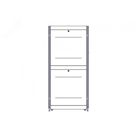 Шкаф Uniprom. 48U-600/1070. боковые панели 4шт. черный