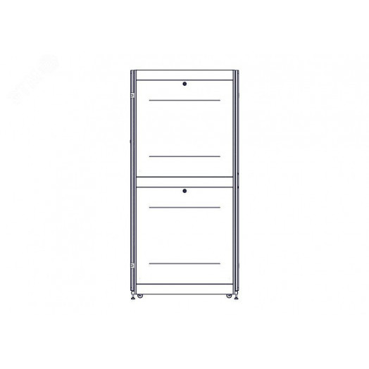 Шкаф Uniprom. 48U-600/1070. боковые панели 4шт. черный