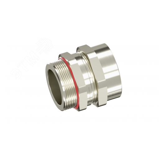 Взрывозащищенный кабельный ввод AAS под бронированный кабель, одно уплотнение M63х1,5 D36-45мм. Никелированная латунь. IP66/68