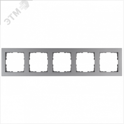 Рамка G-Classic 5-постовая, цвет Алюминий