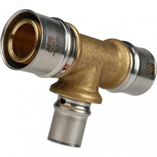 Тройник переходной 32х20х32 для металлопластиковых труб прессовой