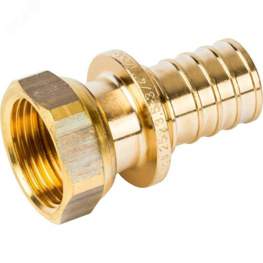 Переходник с накидной гайкой 25xG 3/4 для труб из сшитого полиэтилена аксиальный