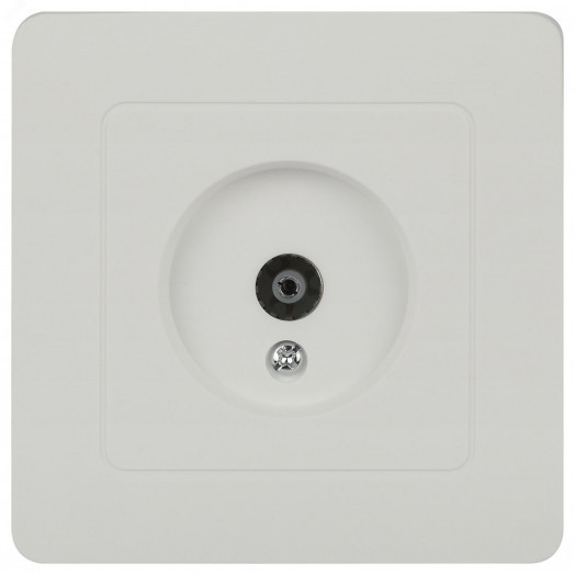 Розетка TV одиночная, IP20, СУ, белый Intro 7-301-01 Style