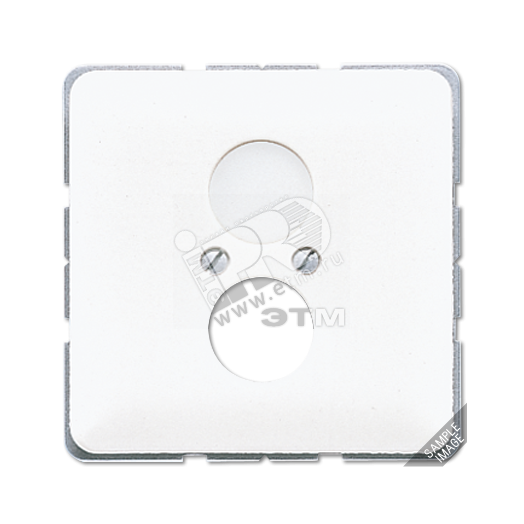 Крышка для двух гнезд серая