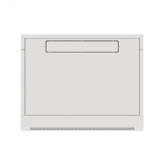 Шкаф настенный телекоммуникационный W 9U 600х450х500мм, 2 профиля 19, дверь сплошная металл, боковые стенки съемные, разобранный, серый RAL 7035