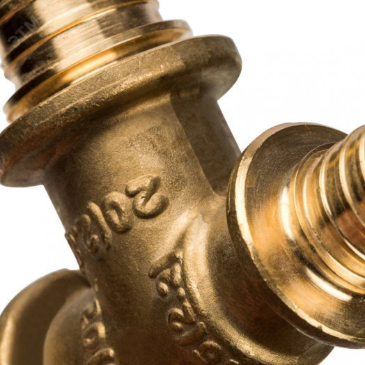 Тройник переходной 20x20x16 для труб из сшитого полиэтилена аксиальный