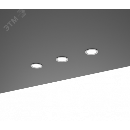 Светильник светодиодный DL-PRO круглый встраиваемый 183*80мм 35W 4000K IP65 диаметр монтажного отверстия 160-175мм