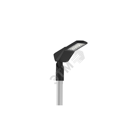 Светильник светодиодный уличный Levante Plaza 40 Вт кронштейн 48мм 3000К черный RAL9005 муар