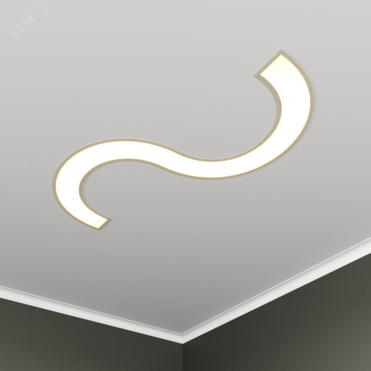 Светильник светодиодный RVE-LBX-SYMBOL-S-1030-V (Символ S 1030х570х100мм S80мм 36Вт встраиваемый 4000K Белый)