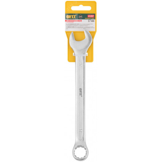 Ключ комбинированный усиленный ''Гранд'', CrV, холодный штамп 17 мм