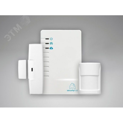 Стартовый комплект беспроводной GSM сигнализации  для квартиры, загородного дома и т.п., состав     комплекта: контроллер, датчик движения, датчик    открытия двери.