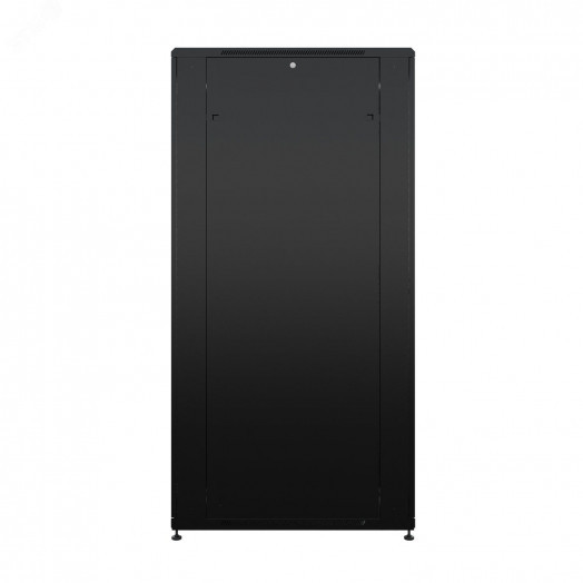 Шкаф напольный универсальный серверный R 47U 600х1000мм, 4 профиля 19, двери перфорированная и перфорированная двухстворчатая, боковые стенки съемные, регулируемые опоры, разобранный, черный RAL 9005