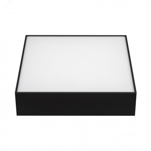 Светильник SP-QUADRO-S250x250-25W Warm3000 (BK, 120 deg, 230V) (, IP40 Металл, 3 года)