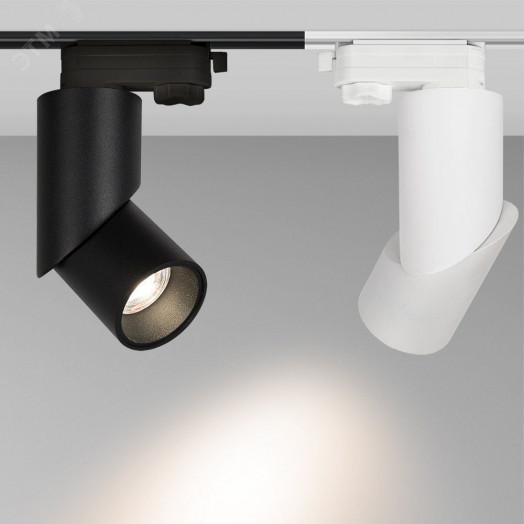 Светильник LGD-TWIST-TRACK-4TR-R70-15W Day4000 (WH-BK, 30 deg) (, IP40 Металл, 3 года)