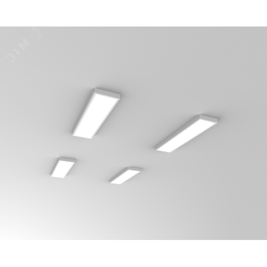 Светодиодный светильник C270/U медицинский встраиваемый/накладной 30 Вт CRI90 4000 K 1195х180х68 мм с опаловым рассеивателем класс защиты IP54 аварийный автономный постоянного действия