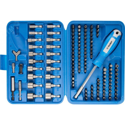 Набор Биты ''ЭКСПЕРТ'' УНИВЕРСАЛ, Cr-Mo, 120 предметов, в боксе