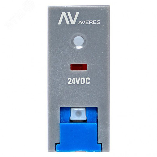 Реле промежуточное с кнопкой и мех. Индикацией RPAt 25/1 12A 24В DC AVERES