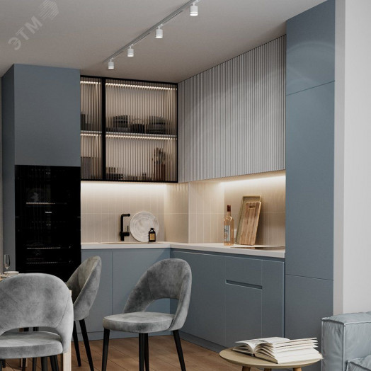 Светильник трековый на шинопровод ДПО GX53 без лампы белый