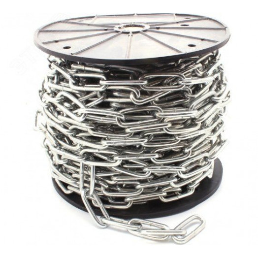 Цепь DIN766 12мм короткозвенная оцинкованная (10м)
