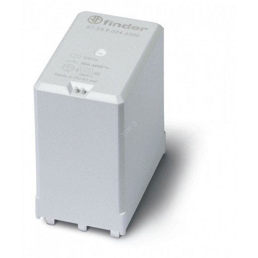 Реле силовое электромеханическое, монтаж на печатную плату, 3NO 50A, контакты AgNi (зазор 5,2мм), катушка 12В DC, степень защиты RTII, опции: нет, упаковка 1шт.