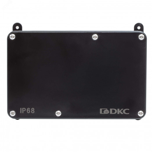 Коробка индустриальная 203х128х69 мм, IP68 с      гладкими стенками, черная