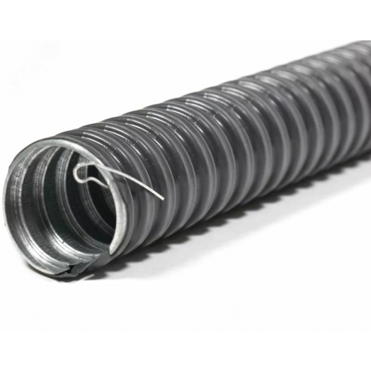 Металлорукав в ПВХ изоляции РЗ-ЦП нг-LS 50 (15 м) с протяжкой
