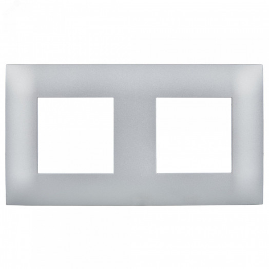 SKANDY Рамка 2-местная SK-F02S серебряный IEK