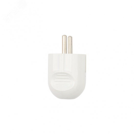 Вилка Евро прямая с з/к 16А белая REXANT