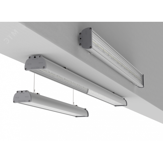 Светодиодный светильник VARTON Айрон 2.0  48 Вт 5000 K 906х109х66 мм класс защиты IP67 с акриловым рассеивателем аварийный автономный постоянного действия