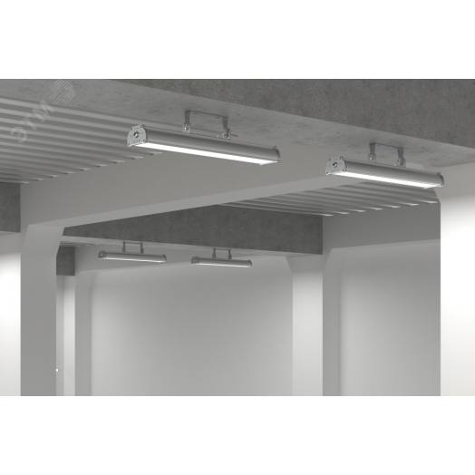 Светодиодный светильник VARTON Айрон 2.0  48 Вт 5000 K 906х109х66 мм класс защиты IP67 с акриловым рассеивателем аварийный автономный постоянного действия