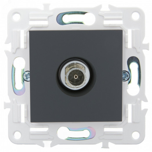 SKANDY Розетка TV оконечная SK-A12G графит IEK