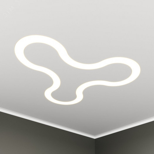 Светильник светодиодный RVE-LBX-HOLE-SONAR-946-VG (Спинер с отв. 946х874х80мм S50мм 75Вт встраиваемый под шпаклевку 4000K Белый)