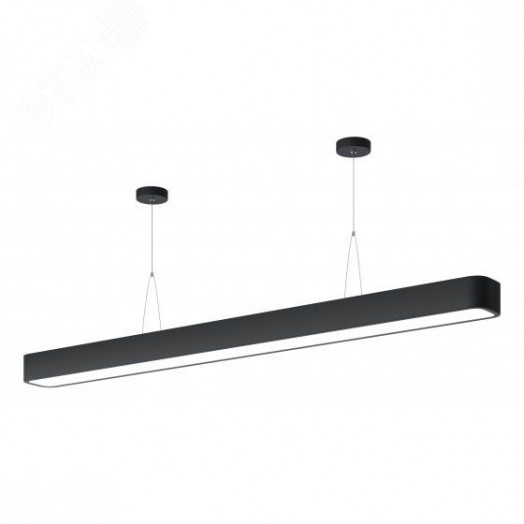 Светильник светодиодный Geometria Block SPO-113-B-40K-036 36Вт 4000К 2700Лм IP40 1200*100*60 черный подвесной