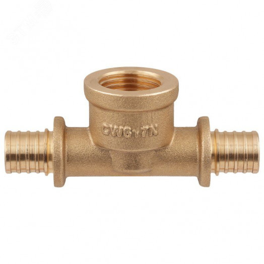 Тройник ВР 16x1/2x16 аксиальный латунный с внутренней резьбой
